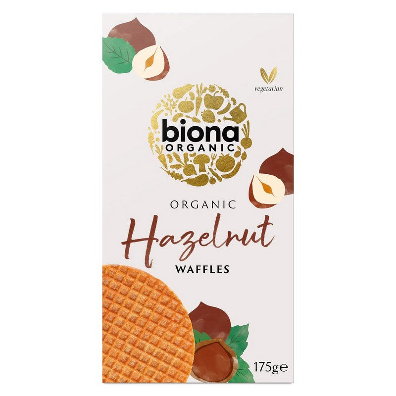 Biona Organic Hazelnut Syrup Waffles 175g