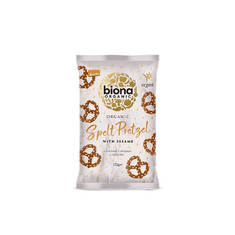Biona Organic Spelt Pretzels with Sesame 125g
