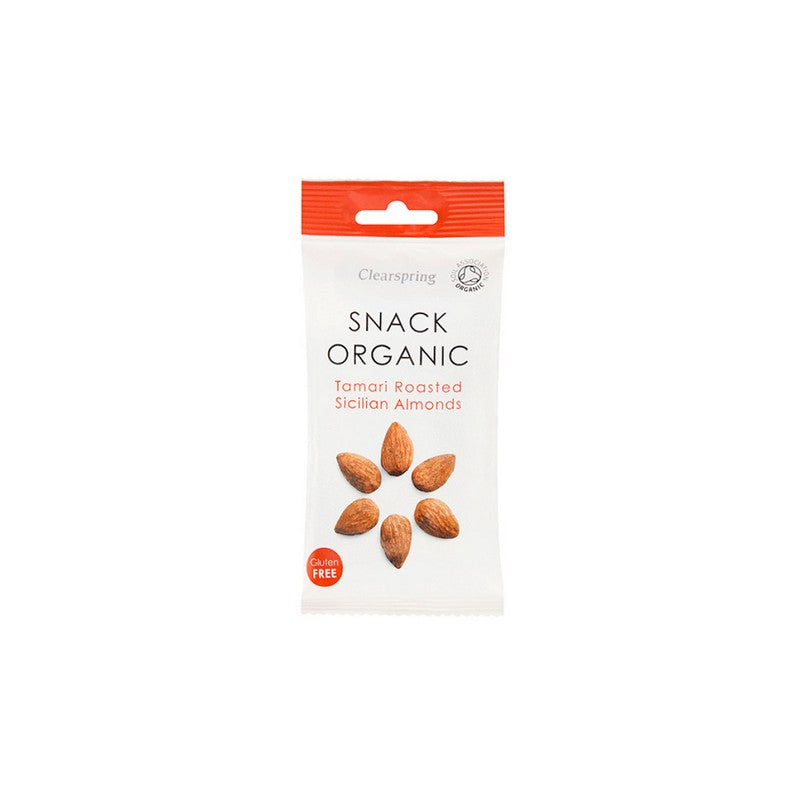 Clearspring Snack Organic Yaemon Tamari Roasted Almonds 30g