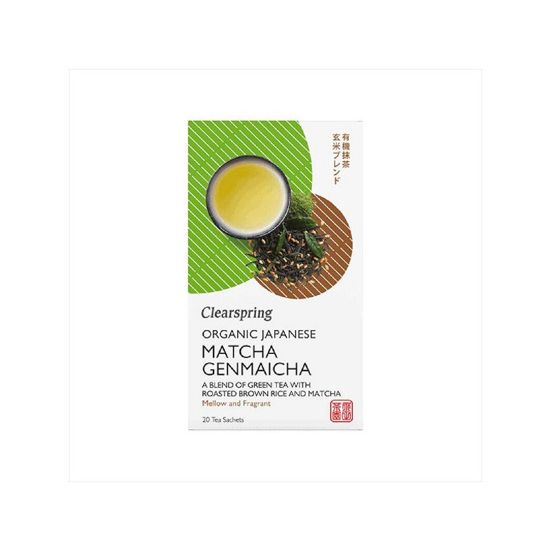 Clearspring Organic Japanese Matcha Genmaicha 20 bags