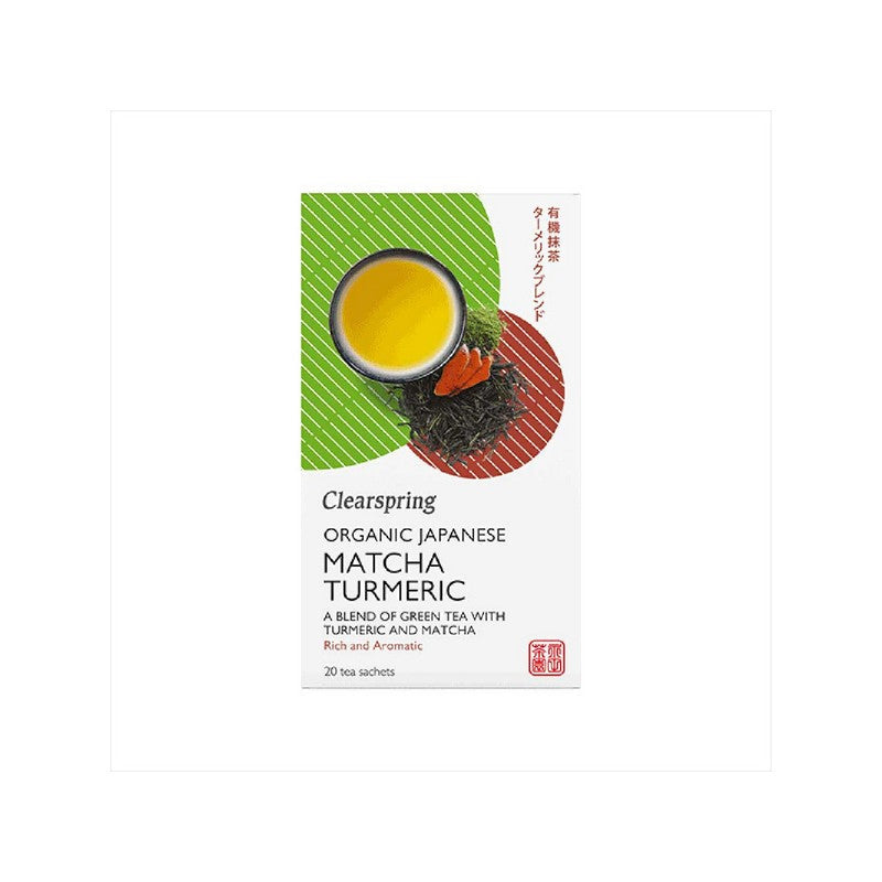 Clearspring Organic Japanese Matcha Turmeric 20 Teabags