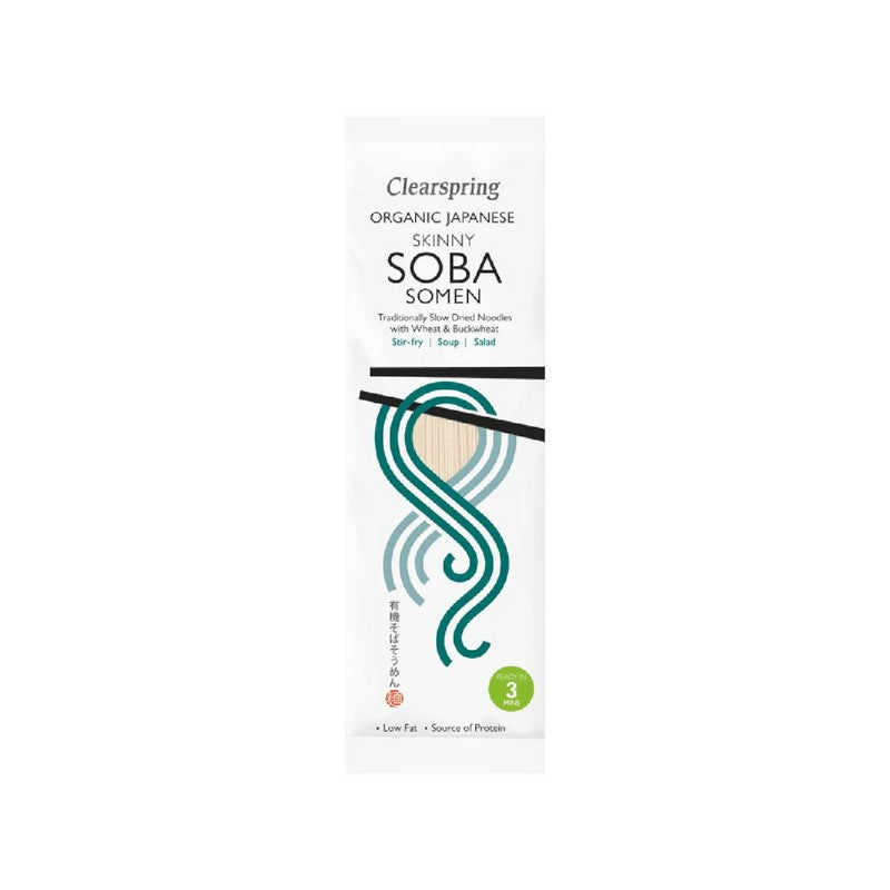 Clearspring Organic Japanese Skinny Soba Somen Noodles 200g