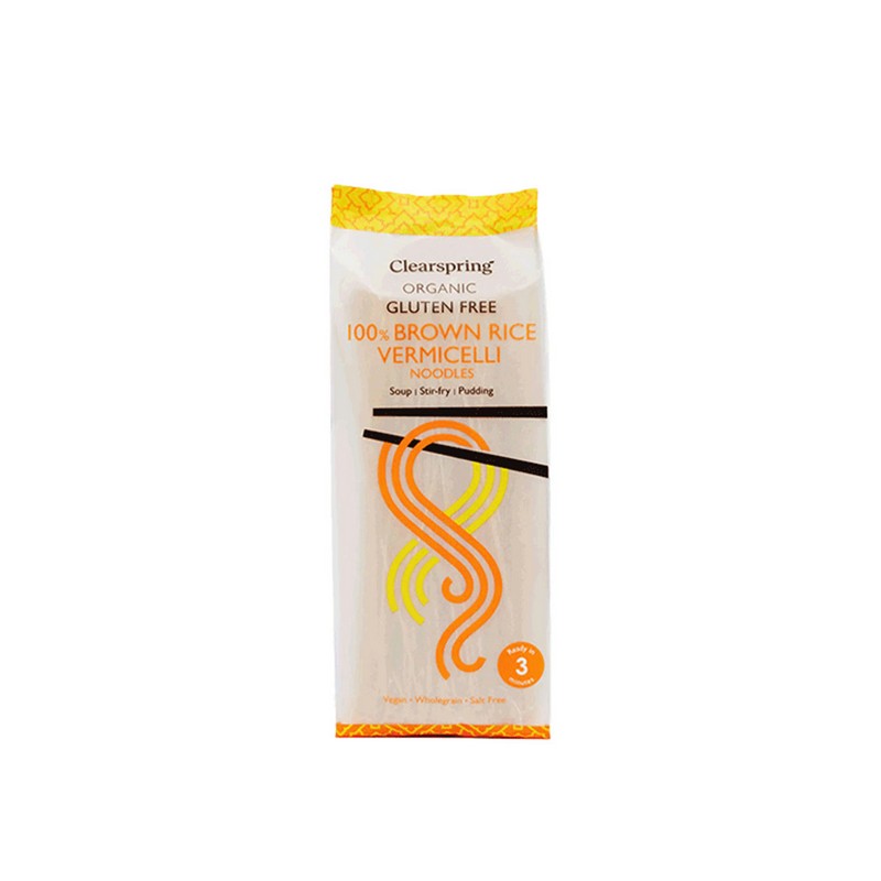 Clearspring Organic Gluten Free 100% Brown Rice Vermicelli Noodles 180g