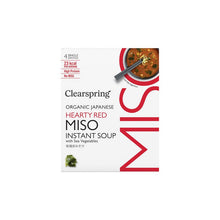 Clearspring Organic Miso Soup - Red with Sea Vegetable 4 x 8G Pack