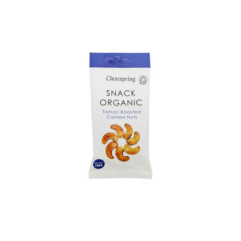 Clearspring Snack Organic - Yaemon Tamari Roasted Cashew Nuts 30g