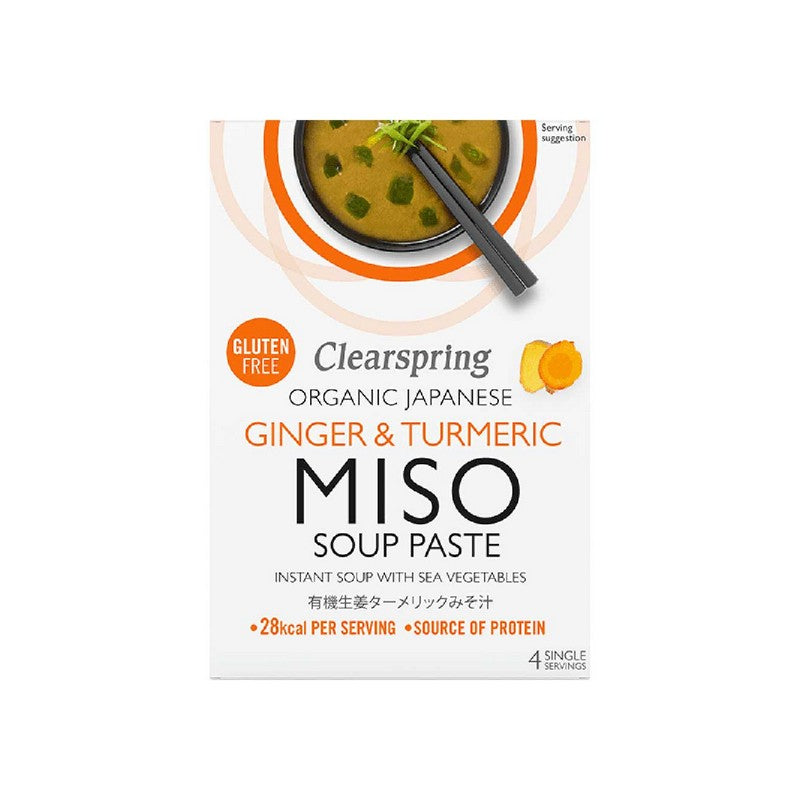 Clearspring Organic Japanese Ginger & Turmeric Instant Miso Soup 60g