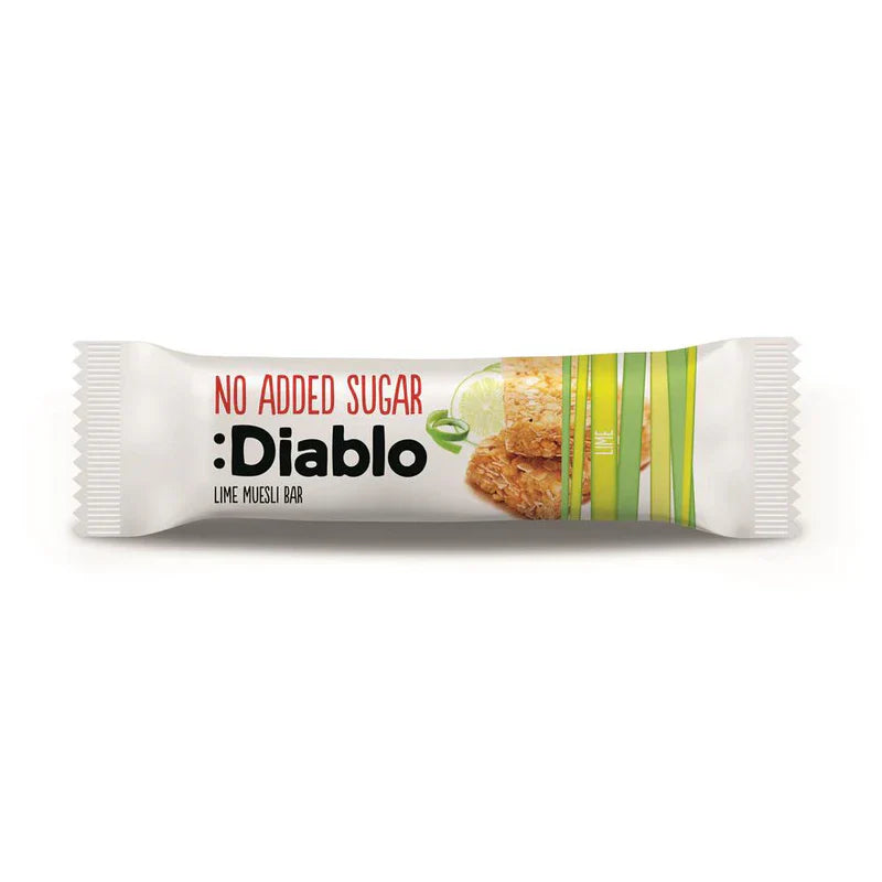 Diablo Sugar Free Lime Muesli Bar 30g