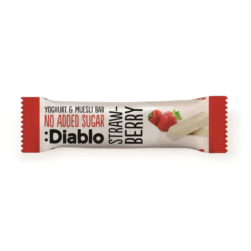 Diablo Yoghurt coated Strawberry Muesli Bar 30g