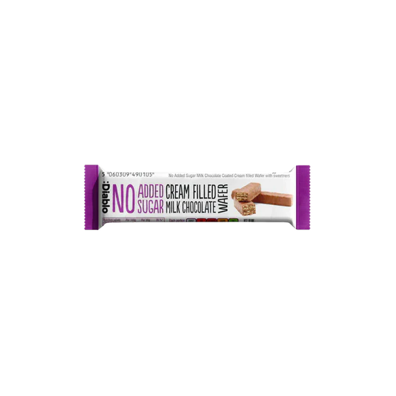 Diablo Sugar Free Cream Filled Choc Wafer 30g