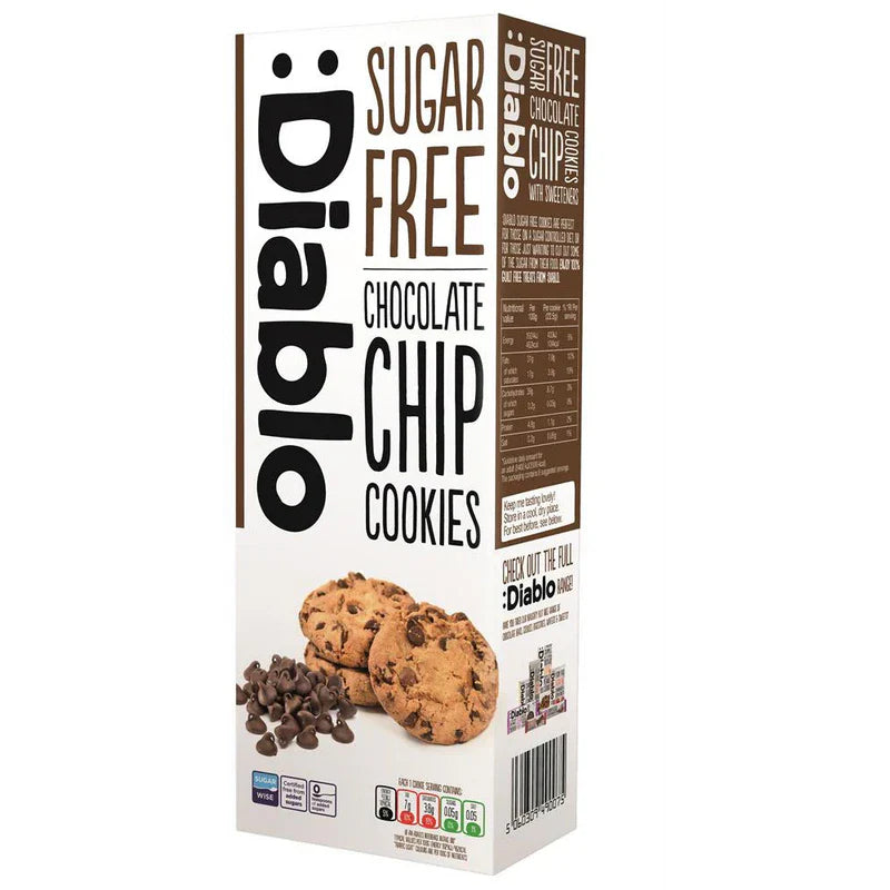 Diablo Sugar Free Chocolate Chip Cookies 130g