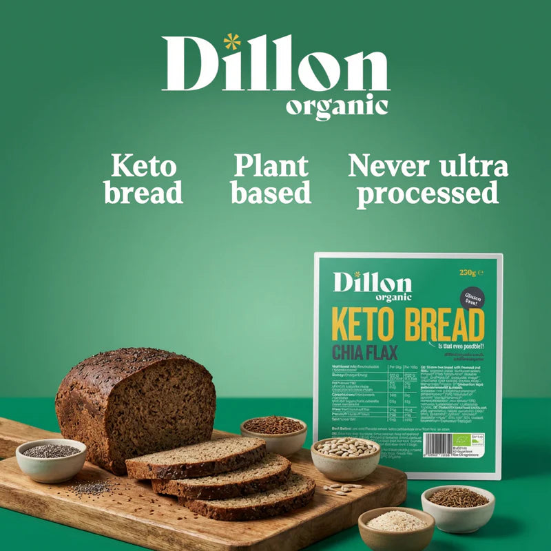 Dillon Organic Chia Flax Keto Bread 250g