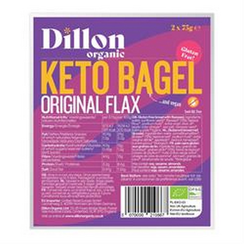 Dillon Organic Keto Bagel Original Flax 150g