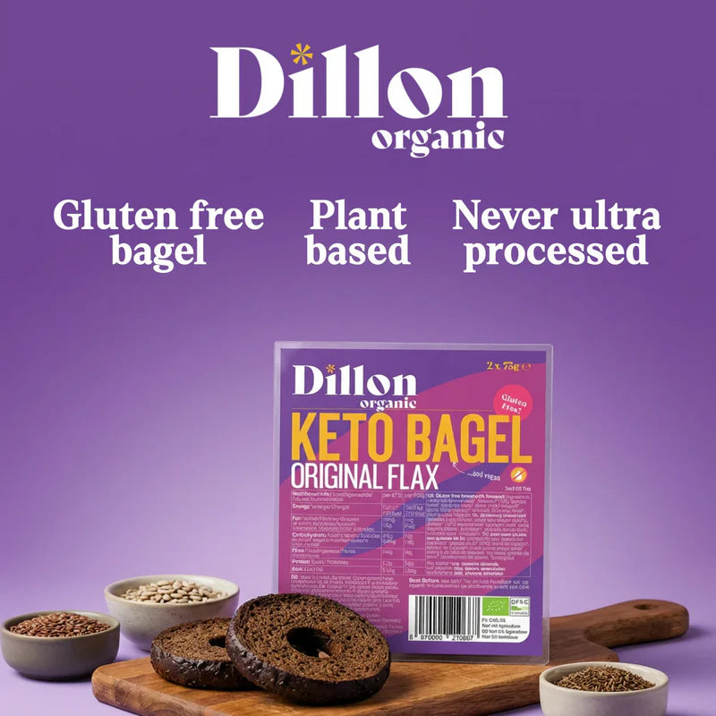 Dillon Organic Keto Bagel Original Flax 150g