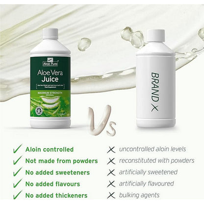 Aloe Pura Aloe Vera Juice Max Strength 1000ml