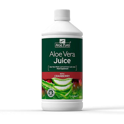 Aloe Pura Aloe Vera Juice Max Strength Cranberry 1000ml