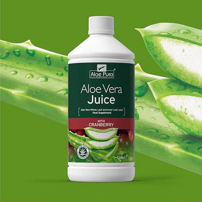 Aloe Pura Aloe Vera Juice Max Strength Cranberry 1000ml