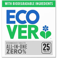Ecover Zero AiO dishwasher tablets Zero fragrance Zero Colour