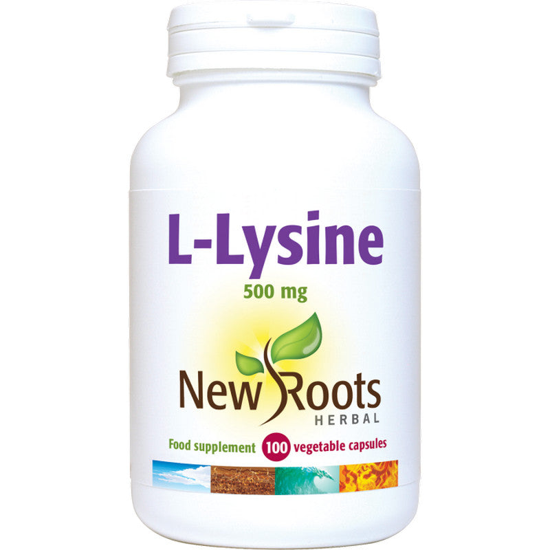 New Roots L-Lysine 500mg 100 Veg Capsules