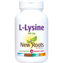 New Roots L-Lysine 500mg 100 Veg Capsules