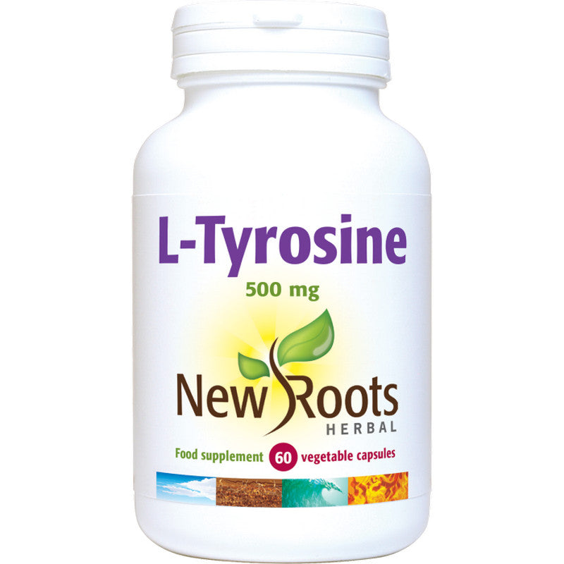 New Roots L-Tyrosine 500mg 60 Veg Capsules