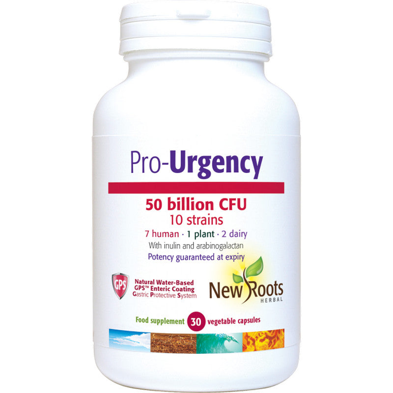 New Roots Pro-Urgency 50 Billion 30gPS enteric coated Veg Capsules