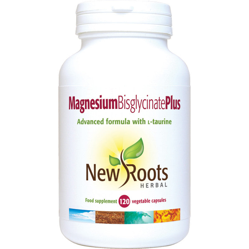 New Roots Magnesium Bisglycinate Plus 120 Veg Capsules