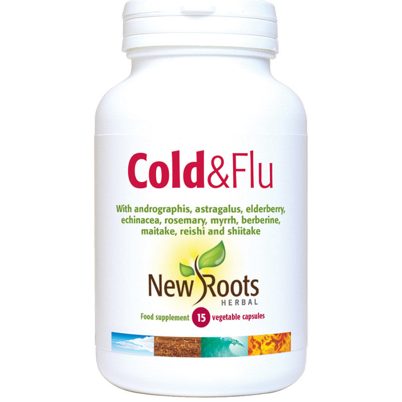 New Roots Cold & Flu 15 Veg Capsules