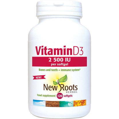 New Roots Vitamin D3 2500iu