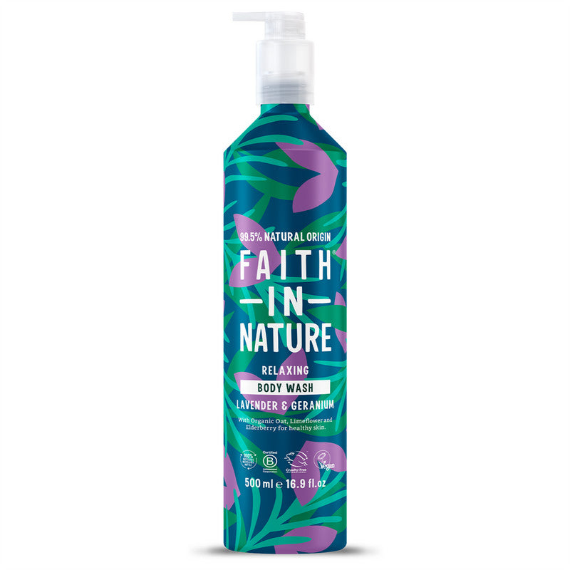 Faith in Nature Lavender & Geranium Body Wash - Metal 500ml