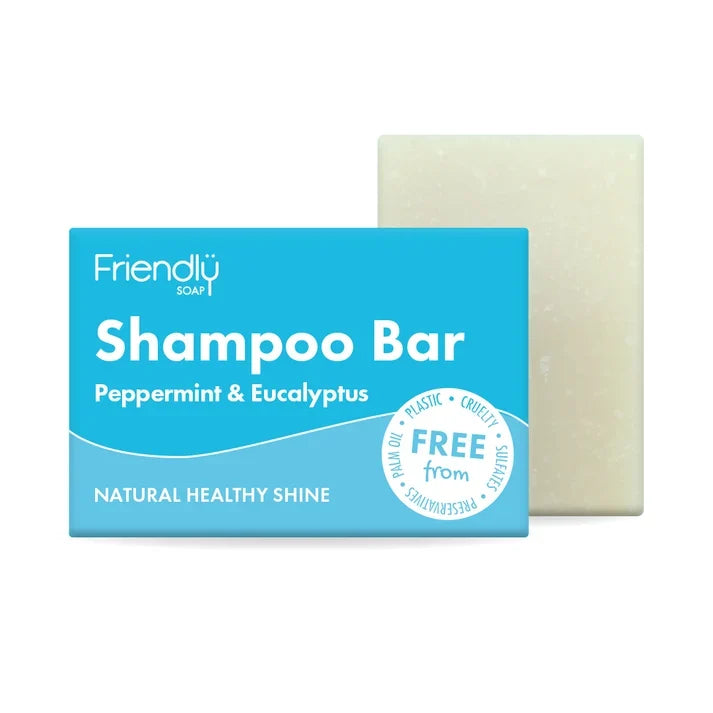 Friendly Soap Shampoo Bar - Peppermint & Eucalyptus 95g
