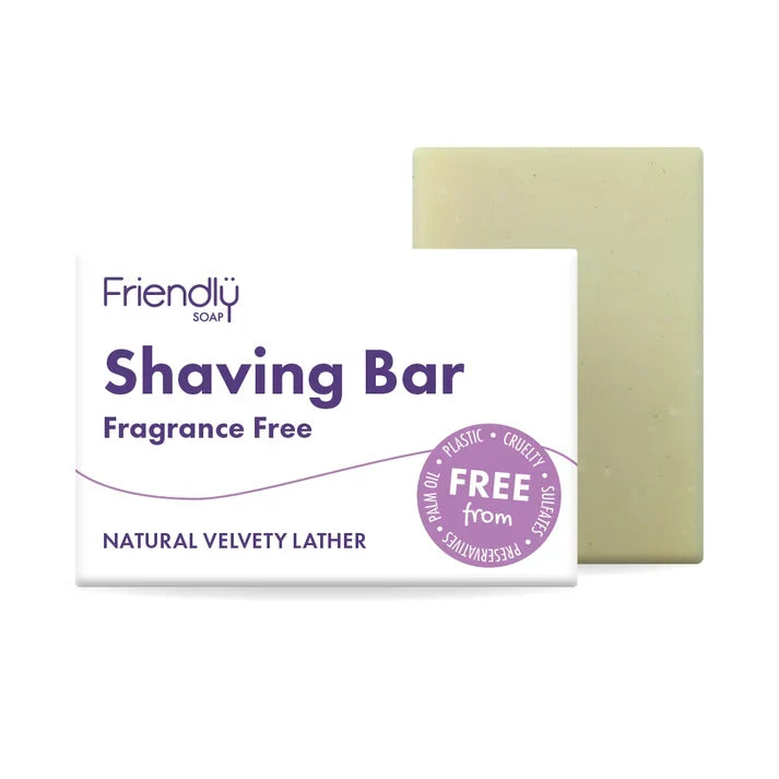 Friendly Soap Shaving Bar - Fragrance Free 95g