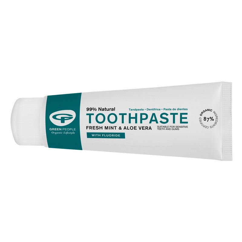 Green People Fresh Mint & Aloe Vera Toothpaste with Fluoride 75ml