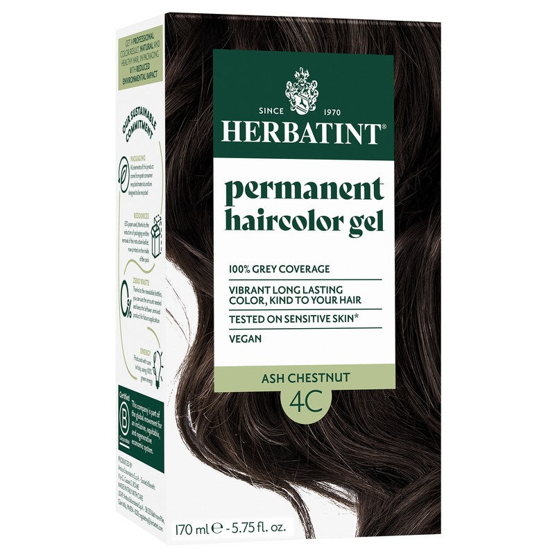 Herbatint Ash Chestnut Ammonia Free hair Colour 4C 170ml