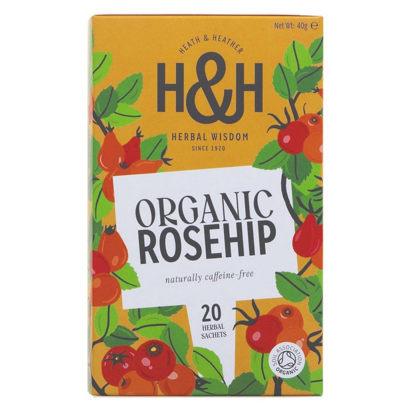 Heath And Heather Organic Wild Rosehip 20 Bag