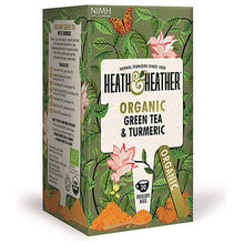 Heath And Heather Organic Green Tea & Turmeric 20 Bag
