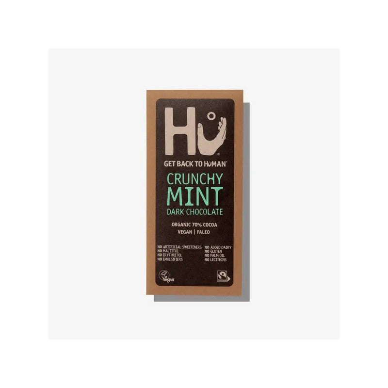 Hu Crunchy Mint Dark Chocolate Bar 60g Pack of 12