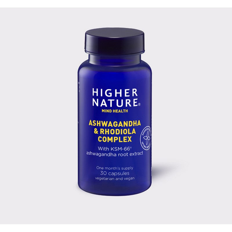 Higher Nature Ashwagandha & Rhodiola Complex 30 Capsules