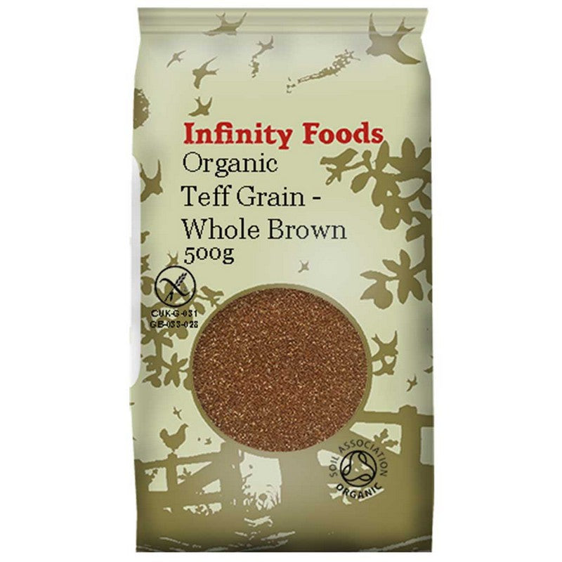 Infinity Organic Whole Brown Teff Grain 500g