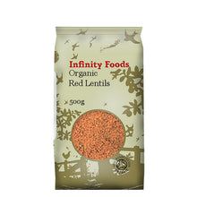 Infinity Organic Red Split Lentils 500g