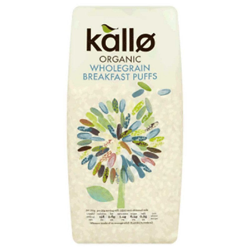 Kallo Organic Natural Puffed Rice Cereal 225g