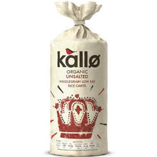 Kallo Organic Thick Slice No Added Salt Rice Cakes 130g