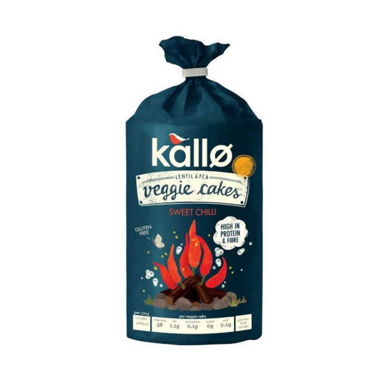 Kallo Sweet Chilli Lentil & Pea Veggie Cakes 122g