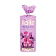 Kallo Blueberry & Vanilla Wholegrain Rice & Corn Cakes 131g