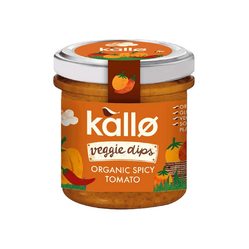Kallo Organic Spicy Tomato Dip 135g