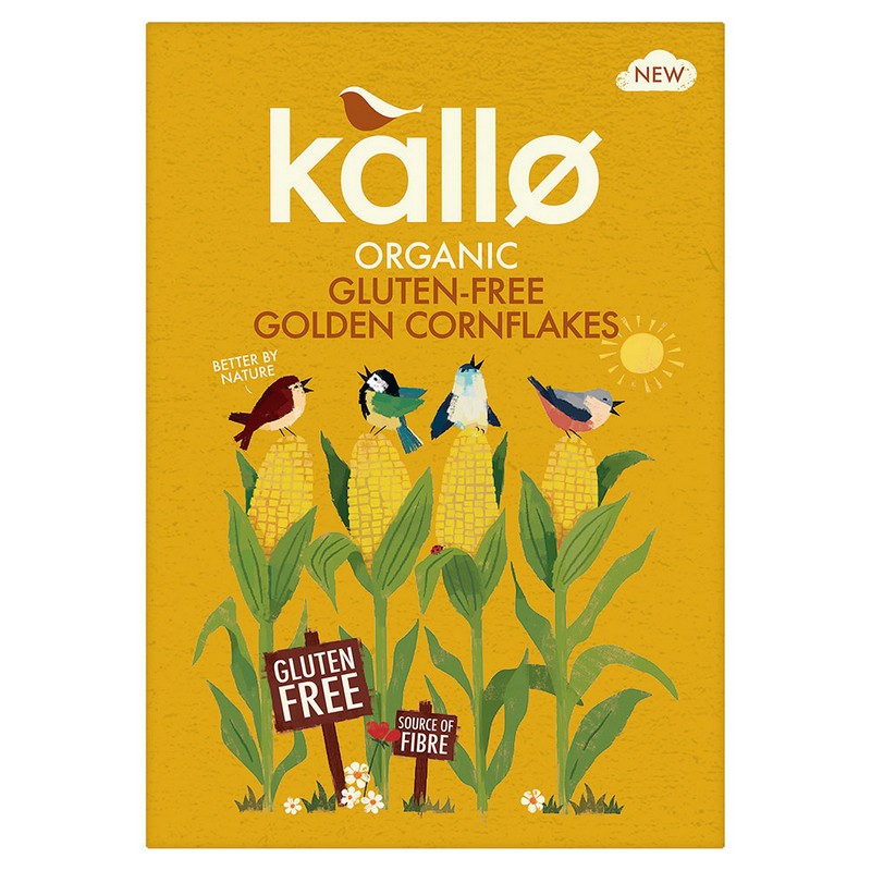 Kallo Organic Gluten Free Cornflakes 375g