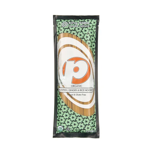 King Soba Org Pumpkin Ginger Brown Rice Noodles 250g