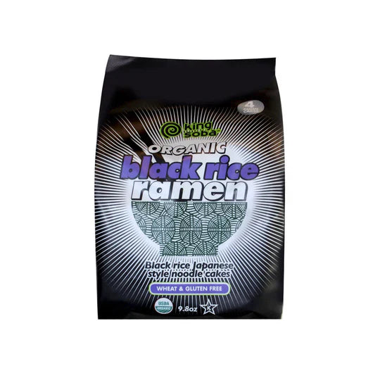 King Soba Org 4 Pack Black Rice Ramen Noodles 280g