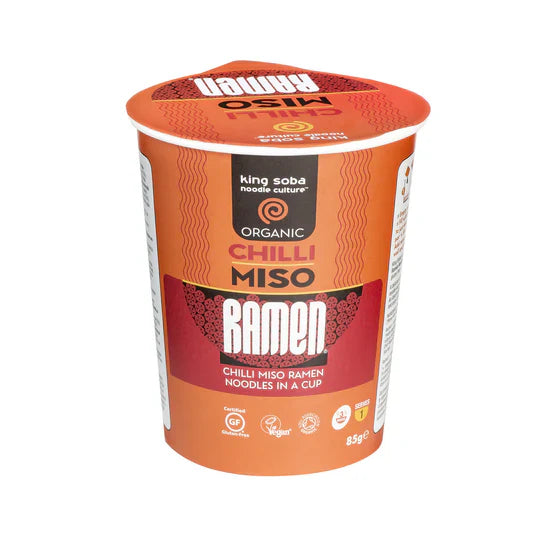 King Soba Organic Chilli Miso Ramen 85g