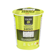 King Soba Organic Ginger Miso Ramen Noodle Cup 85g