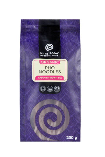 King Soba Organic Pho Noodles made with Brown Rice 250g